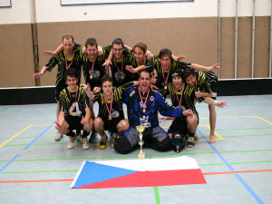 Equipe de floorball en maillots SPORTAMO