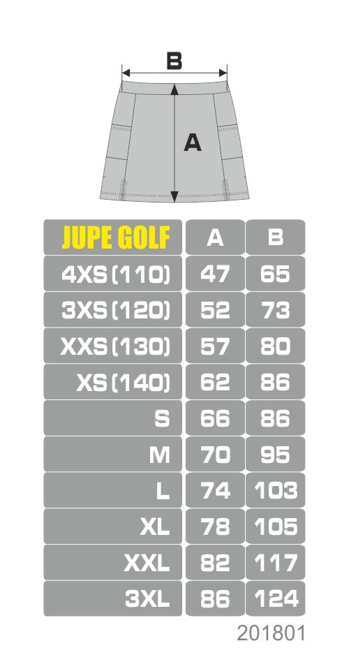 Jupe lacrosse-golf avec des poches