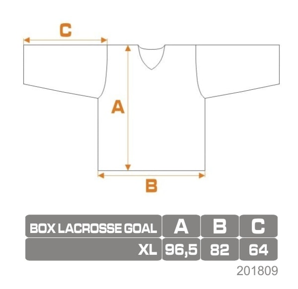 Grille de tailles lacrosse box goal